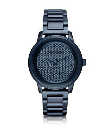 Michael Kors Kinley Pave Blue Women's Watch